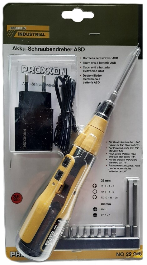 Аккумуляторная отвертка Proxxon ASD (22295) | отвертка