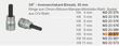 Головка із шестигранною вставкою на 3/8, довжина 50 мм, розмір HX 9 мм Proxxon (23577). Фото-2